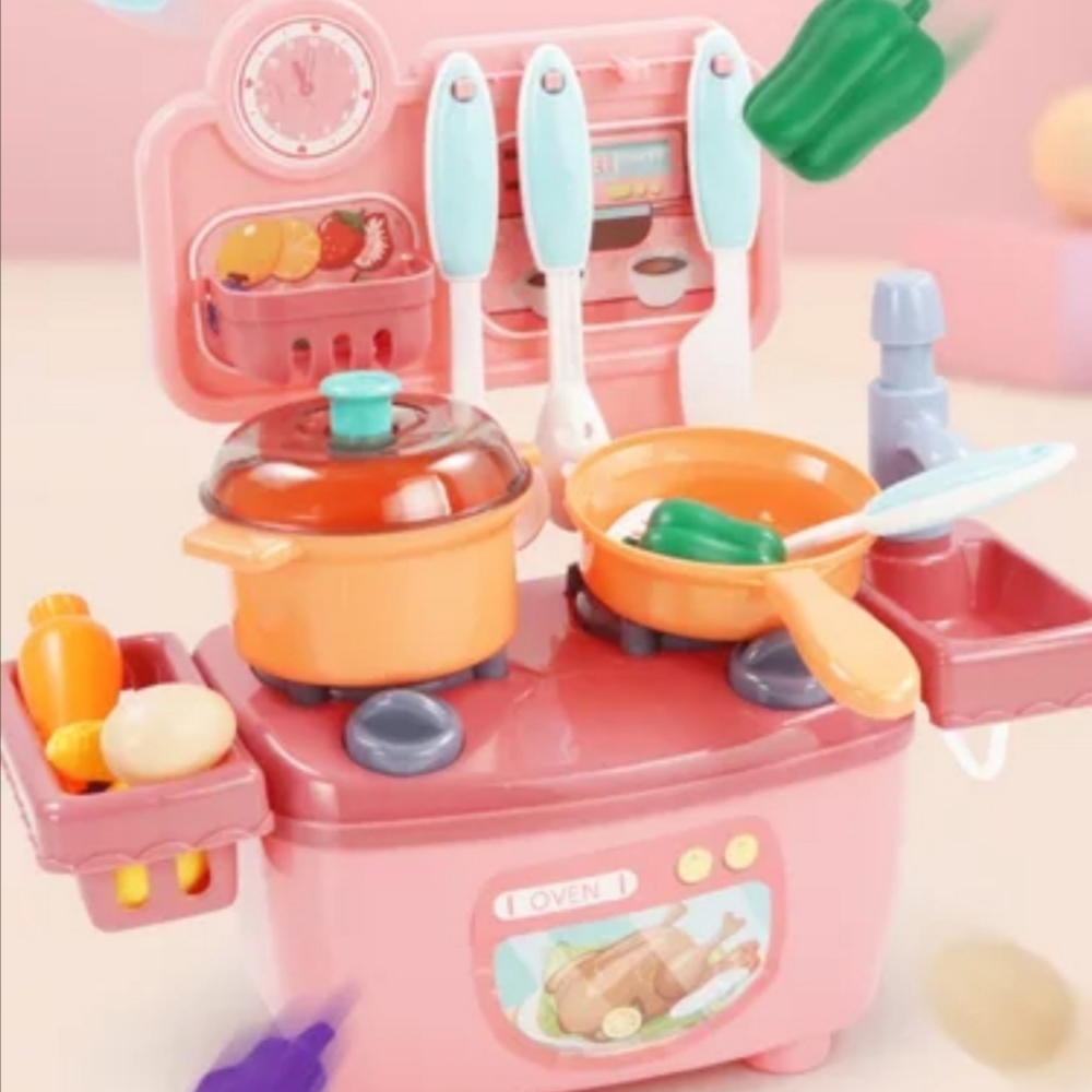 mini kitchen set (Pink) - Picture 2 of 5